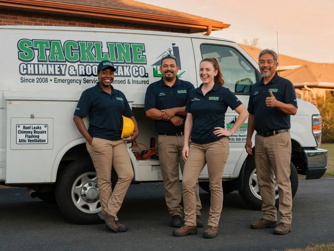 Chimney flashing repair company in Baldwin, ND